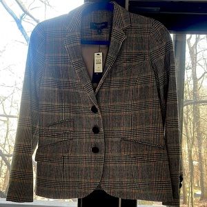 Talbots NWT houndstooth Wool Blazer Size 6P